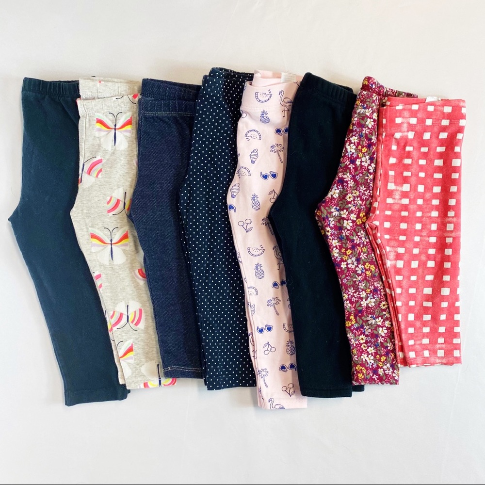 Bundle of girls leggings pants 18 month